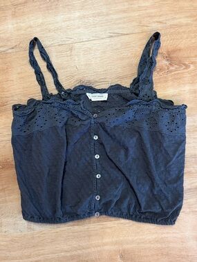 Lucky Brand navy crop top